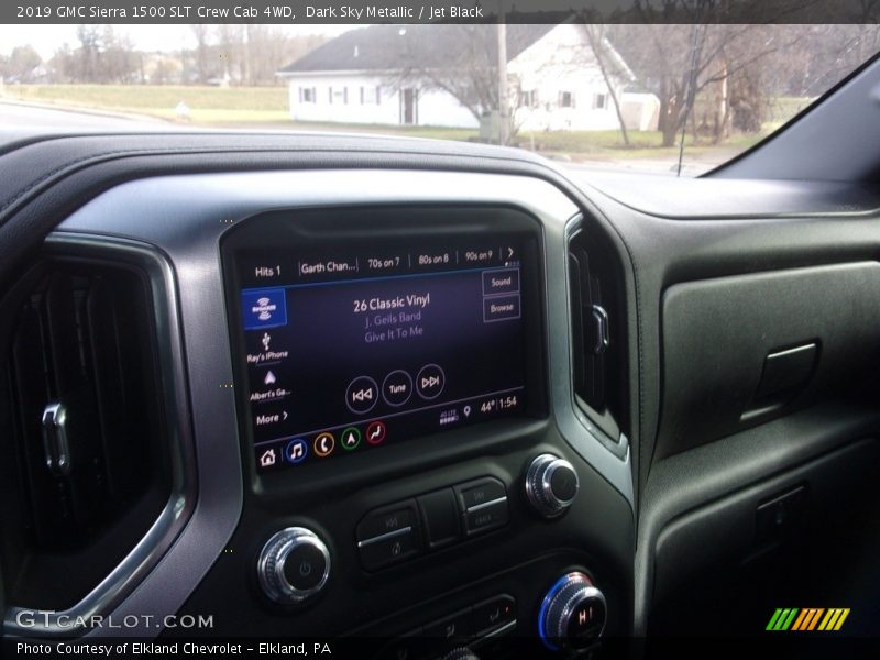 Dark Sky Metallic / Jet Black 2019 GMC Sierra 1500 SLT Crew Cab 4WD