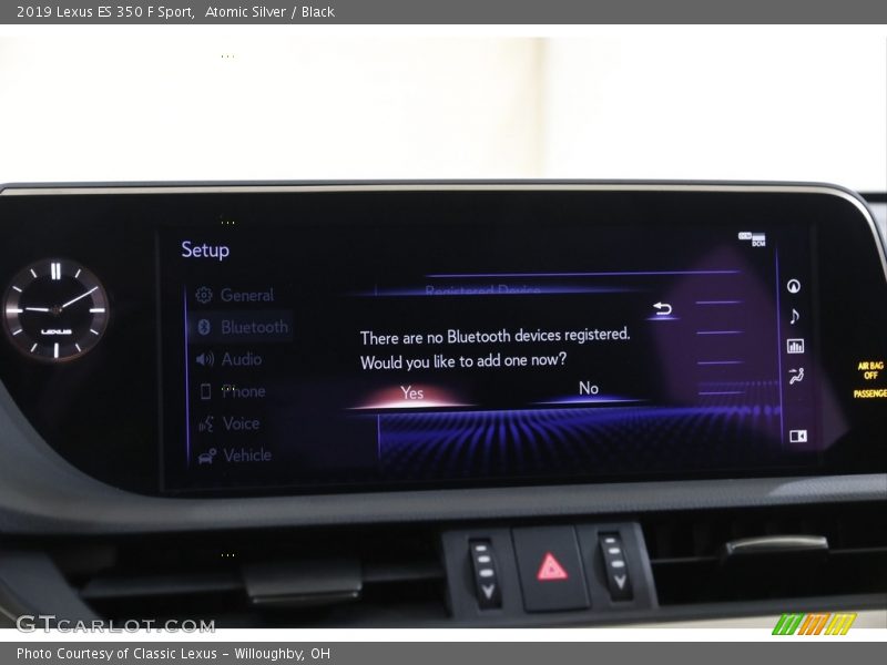 Atomic Silver / Black 2019 Lexus ES 350 F Sport
