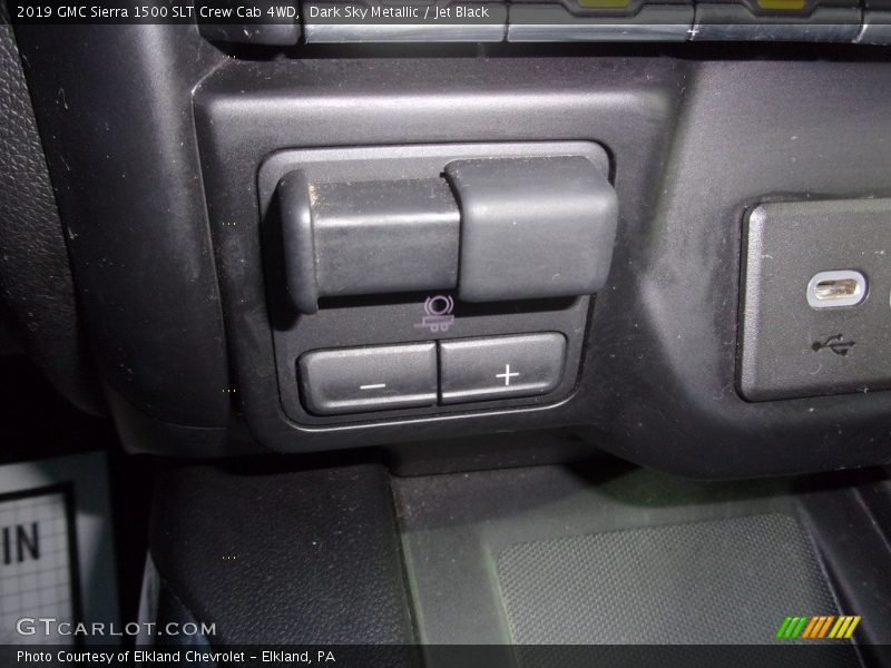Dark Sky Metallic / Jet Black 2019 GMC Sierra 1500 SLT Crew Cab 4WD
