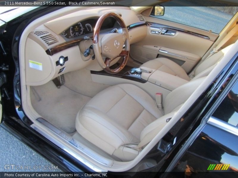 Black / Cashmere/Savanah 2011 Mercedes-Benz S 550 Sedan