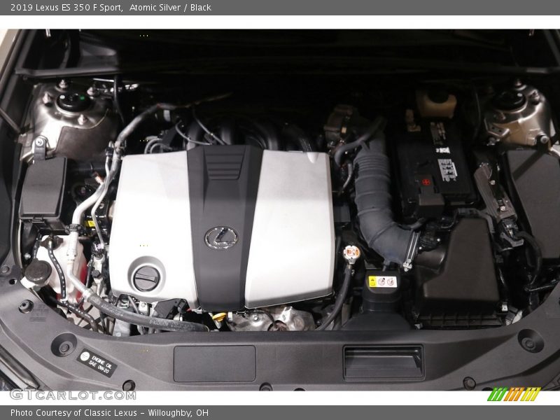 Atomic Silver / Black 2019 Lexus ES 350 F Sport