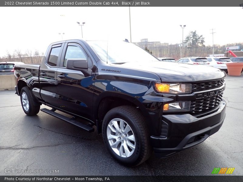 Black / Jet Black 2022 Chevrolet Silverado 1500 Limited Custom Double Cab 4x4