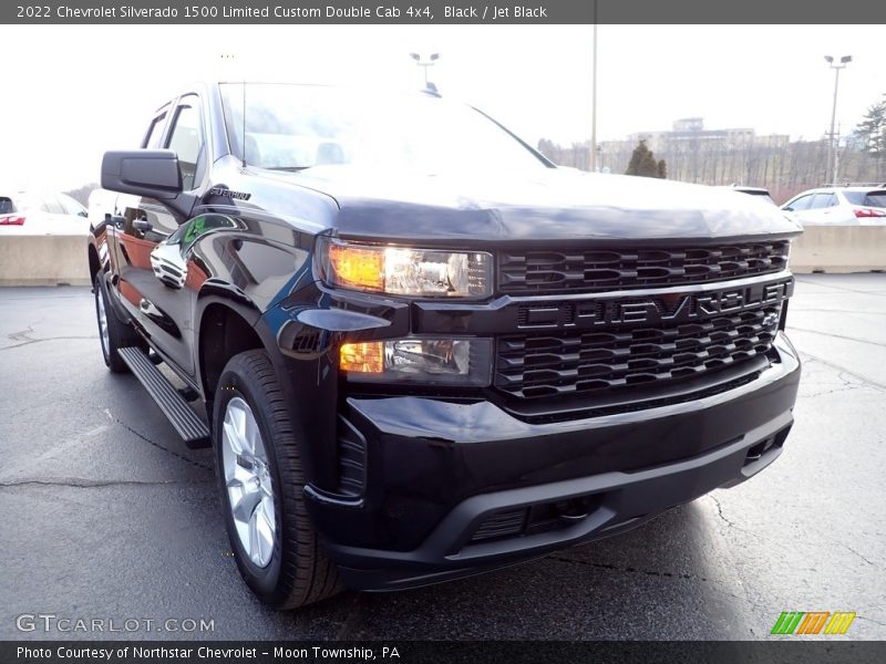 Black / Jet Black 2022 Chevrolet Silverado 1500 Limited Custom Double Cab 4x4