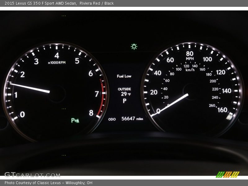  2015 GS 350 F Sport AWD Sedan 350 F Sport AWD Sedan Gauges