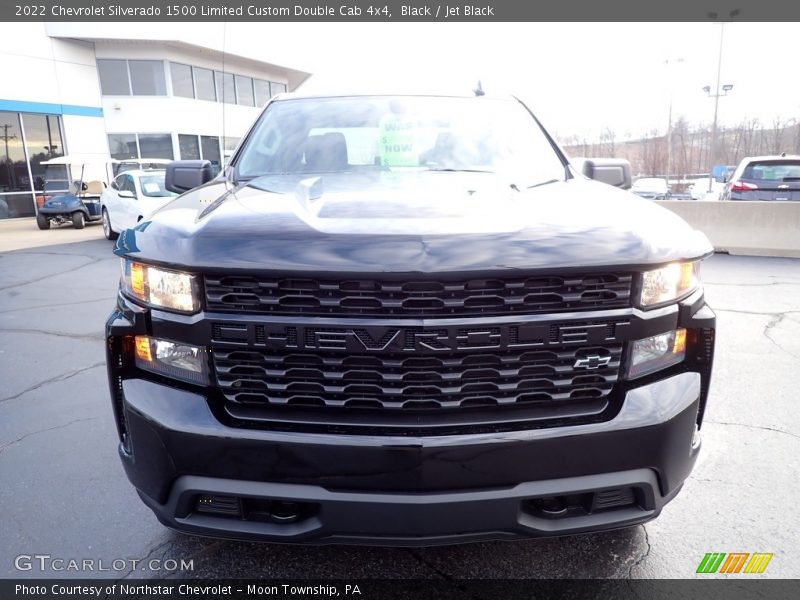 Black / Jet Black 2022 Chevrolet Silverado 1500 Limited Custom Double Cab 4x4