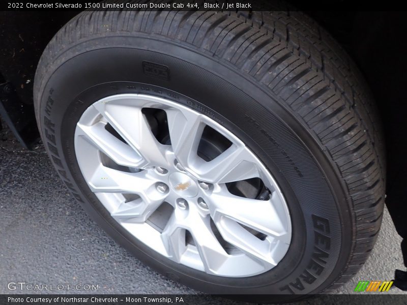 Black / Jet Black 2022 Chevrolet Silverado 1500 Limited Custom Double Cab 4x4