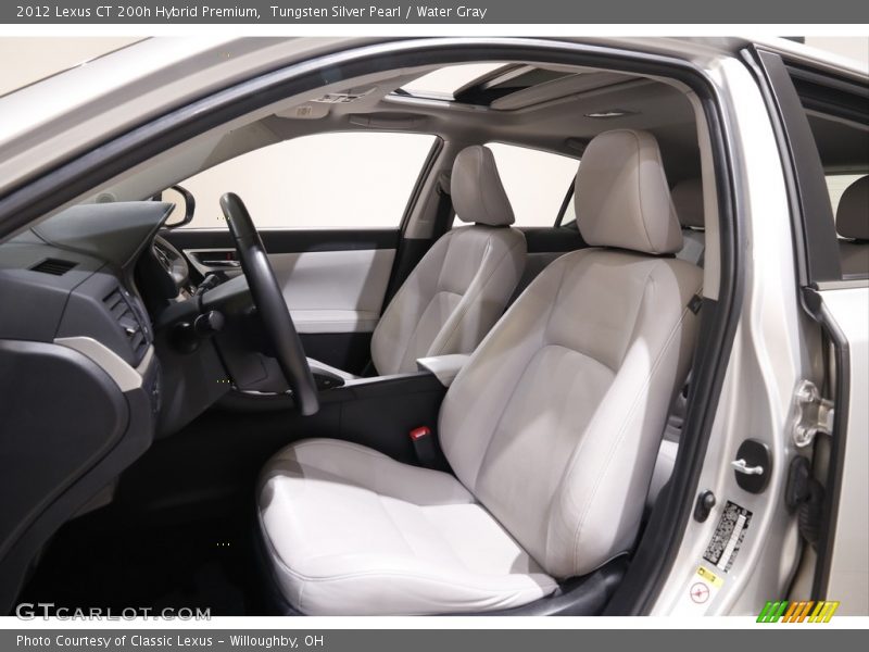 Tungsten Silver Pearl / Water Gray 2012 Lexus CT 200h Hybrid Premium