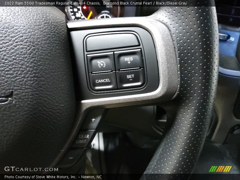 Diamond Black Crystal Pearl / Black/Diesel Gray 2022 Ram 5500 Tradesman Regular Cab 4x4 Chassis