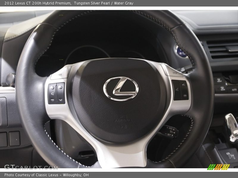 Tungsten Silver Pearl / Water Gray 2012 Lexus CT 200h Hybrid Premium