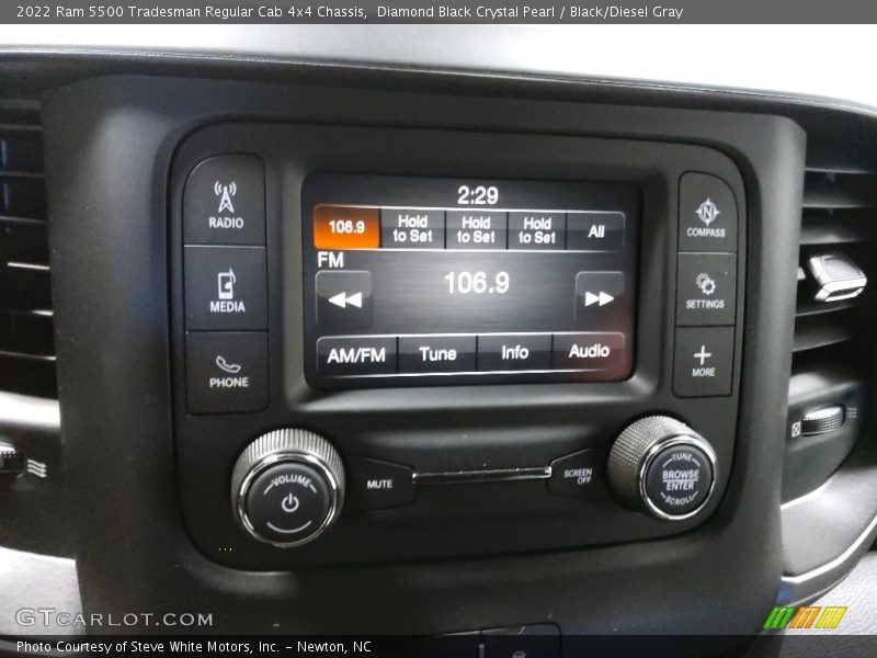 Diamond Black Crystal Pearl / Black/Diesel Gray 2022 Ram 5500 Tradesman Regular Cab 4x4 Chassis