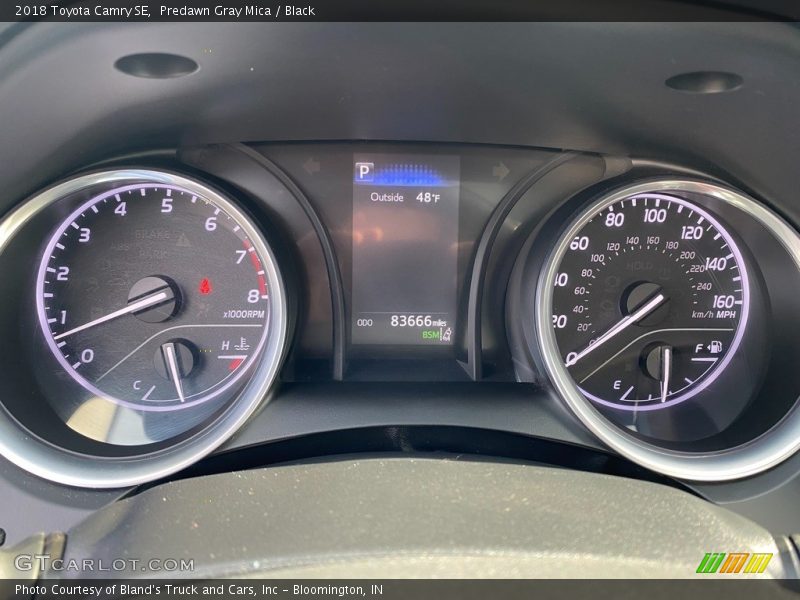 Predawn Gray Mica / Black 2018 Toyota Camry SE