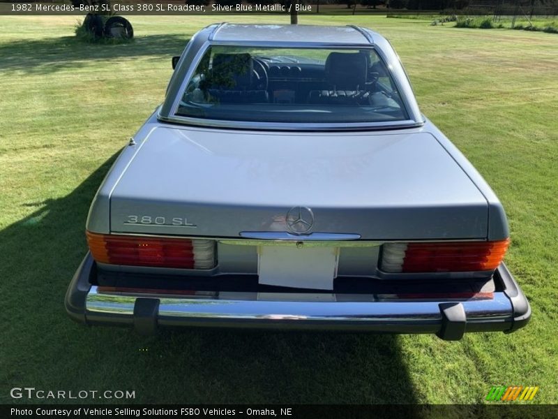 Silver Blue Metallic / Blue 1982 Mercedes-Benz SL Class 380 SL Roadster