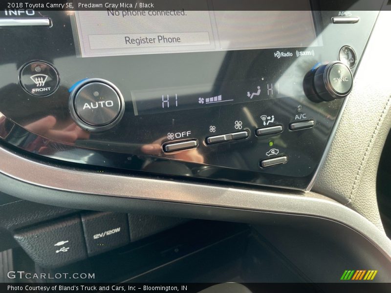 Predawn Gray Mica / Black 2018 Toyota Camry SE