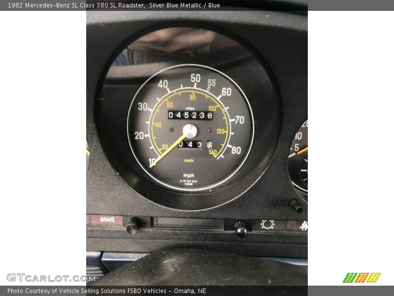  1982 SL Class 380 SL Roadster 380 SL Roadster Gauges