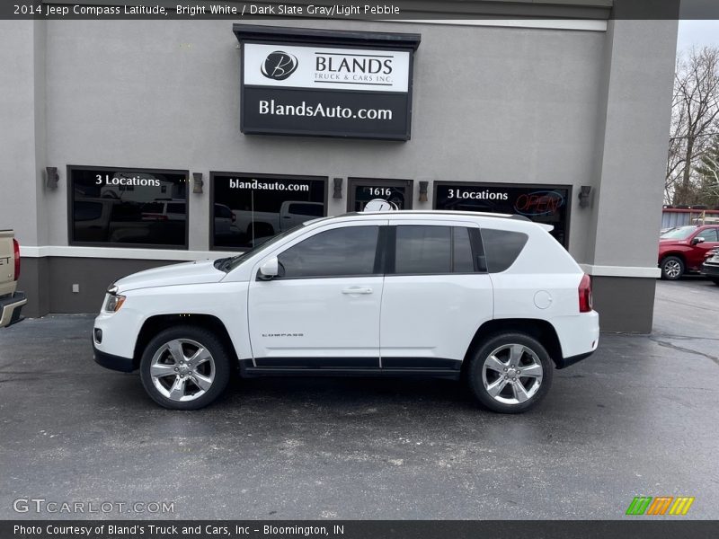 Bright White / Dark Slate Gray/Light Pebble 2014 Jeep Compass Latitude