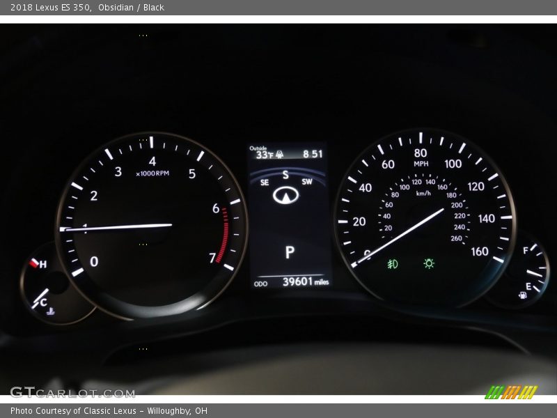 Obsidian / Black 2018 Lexus ES 350