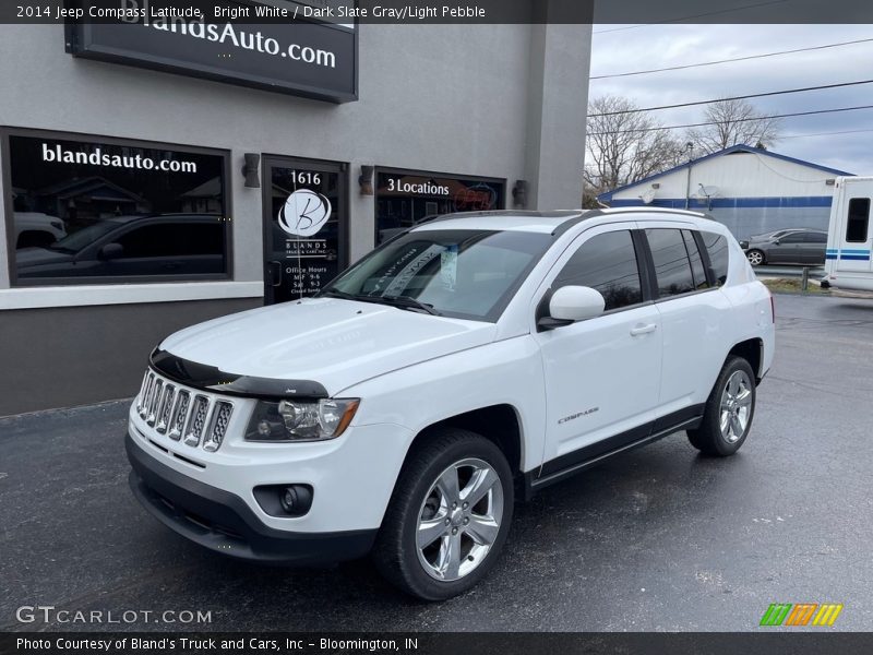 Bright White / Dark Slate Gray/Light Pebble 2014 Jeep Compass Latitude