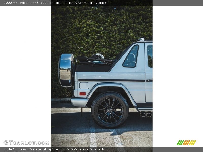 Brilliant Silver Metallic / Black 2000 Mercedes-Benz G 500 Cabriolet