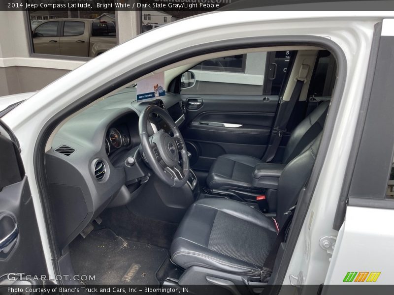 Bright White / Dark Slate Gray/Light Pebble 2014 Jeep Compass Latitude