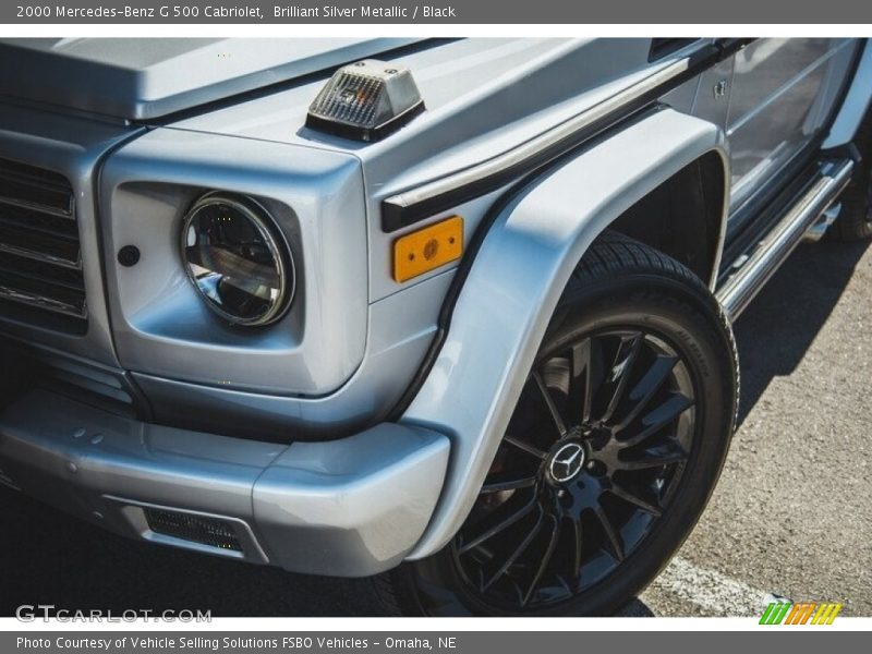 Brilliant Silver Metallic / Black 2000 Mercedes-Benz G 500 Cabriolet