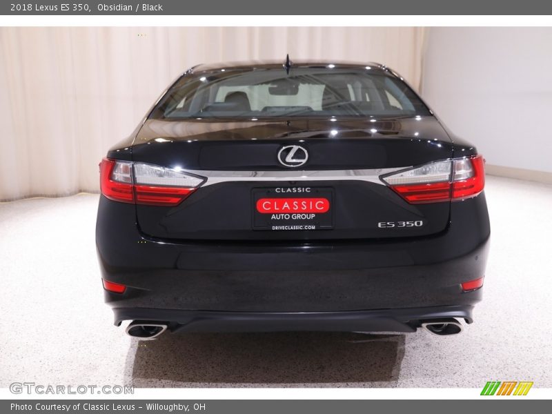 Obsidian / Black 2018 Lexus ES 350
