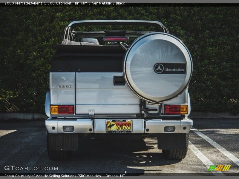 Brilliant Silver Metallic / Black 2000 Mercedes-Benz G 500 Cabriolet