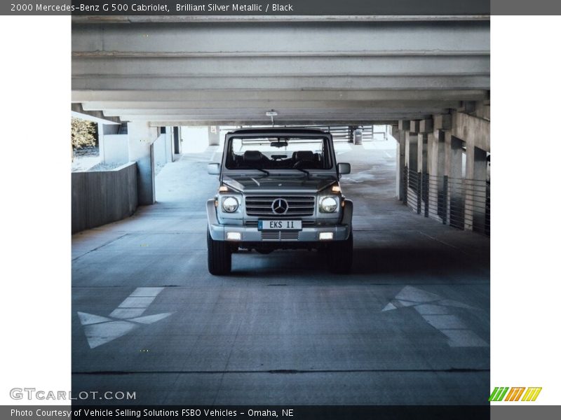 Brilliant Silver Metallic / Black 2000 Mercedes-Benz G 500 Cabriolet