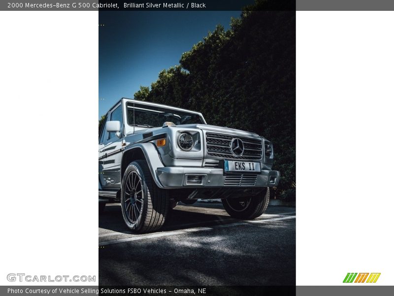 Brilliant Silver Metallic / Black 2000 Mercedes-Benz G 500 Cabriolet