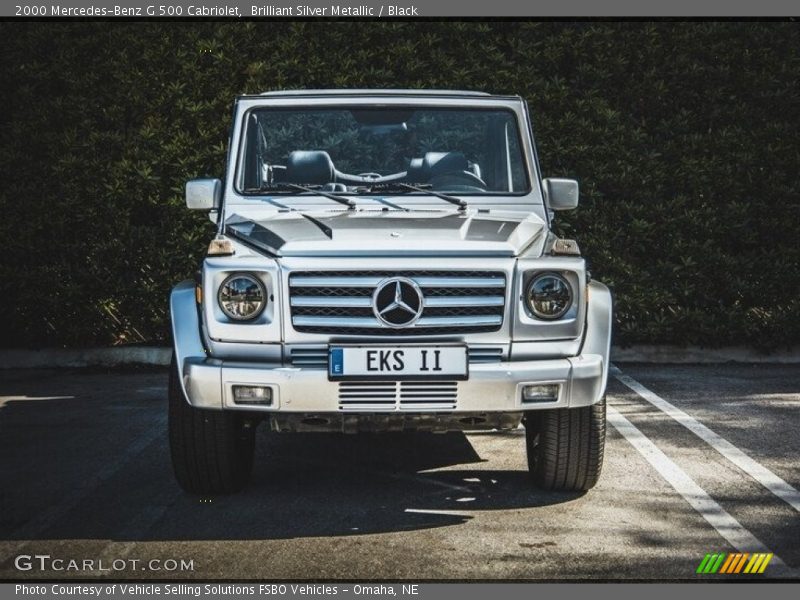 Brilliant Silver Metallic / Black 2000 Mercedes-Benz G 500 Cabriolet