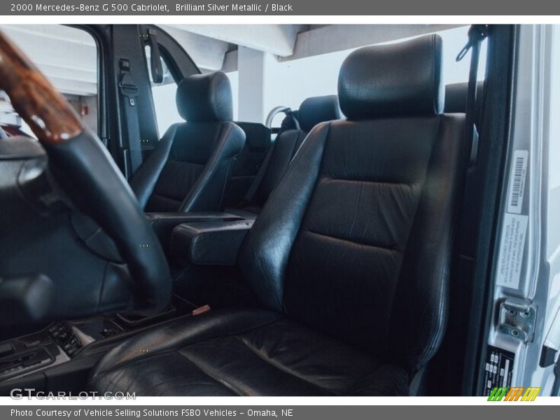 Brilliant Silver Metallic / Black 2000 Mercedes-Benz G 500 Cabriolet