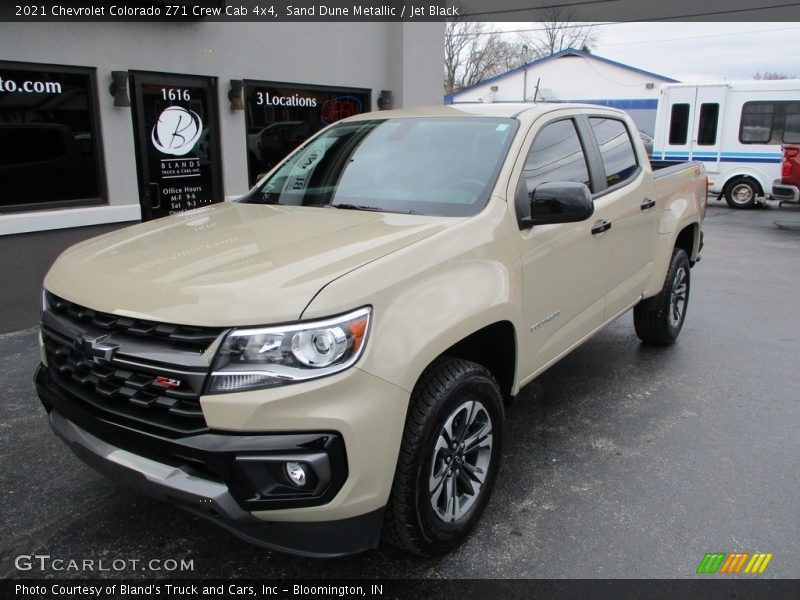 Sand Dune Metallic / Jet Black 2021 Chevrolet Colorado Z71 Crew Cab 4x4