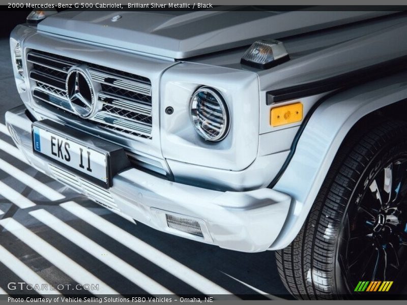 Brilliant Silver Metallic / Black 2000 Mercedes-Benz G 500 Cabriolet