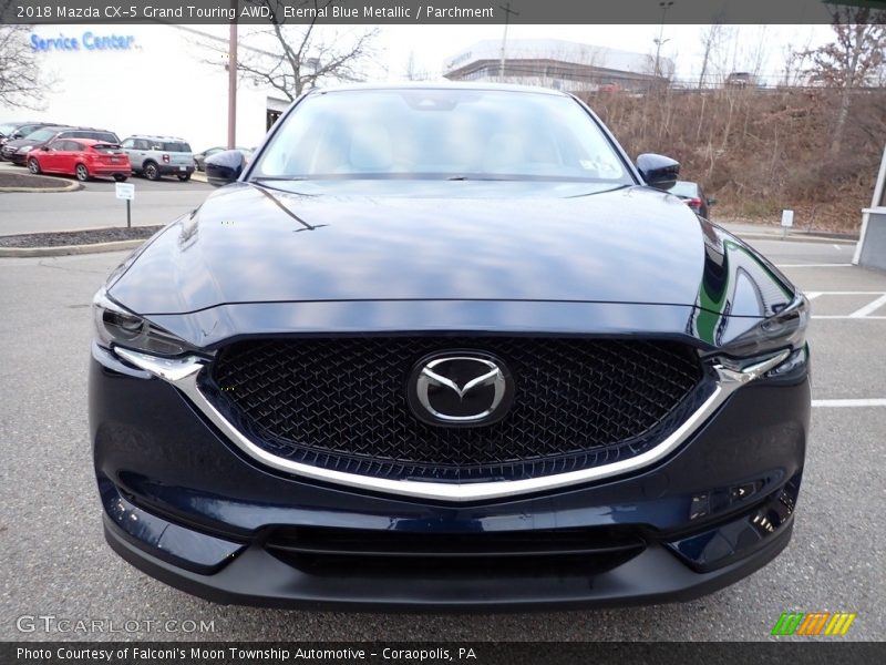 Eternal Blue Metallic / Parchment 2018 Mazda CX-5 Grand Touring AWD