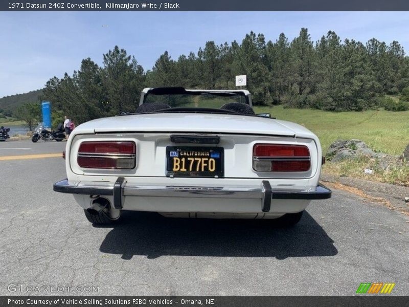 Kilimanjaro White / Black 1971 Datsun 240Z Convertible