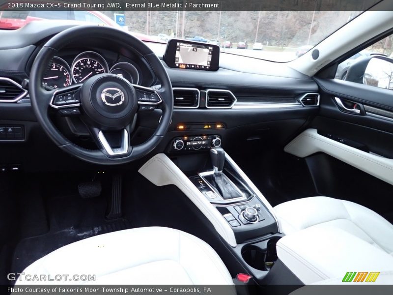 Eternal Blue Metallic / Parchment 2018 Mazda CX-5 Grand Touring AWD