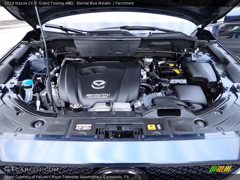 Eternal Blue Metallic / Parchment 2018 Mazda CX-5 Grand Touring AWD