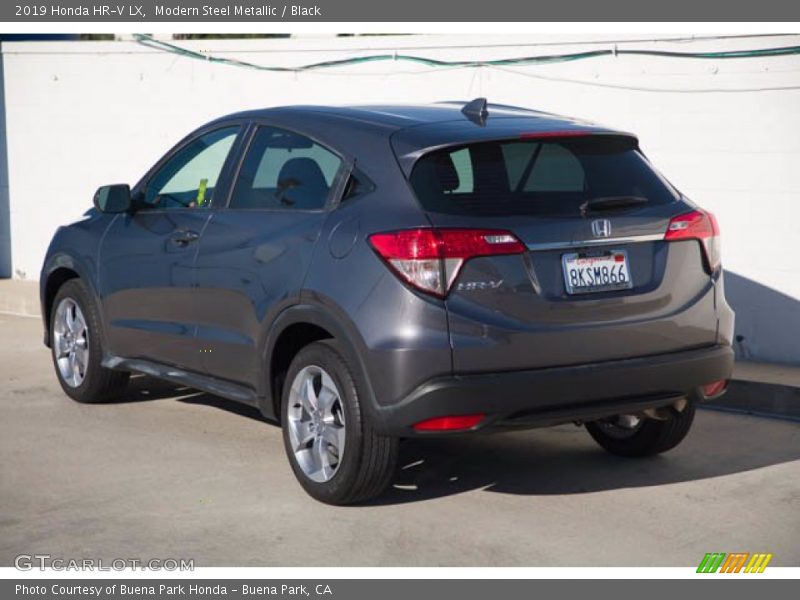 Modern Steel Metallic / Black 2019 Honda HR-V LX
