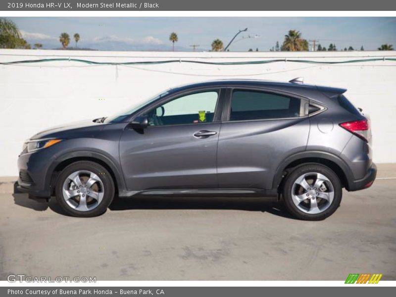 Modern Steel Metallic / Black 2019 Honda HR-V LX