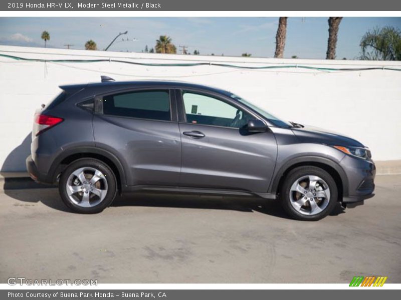 Modern Steel Metallic / Black 2019 Honda HR-V LX