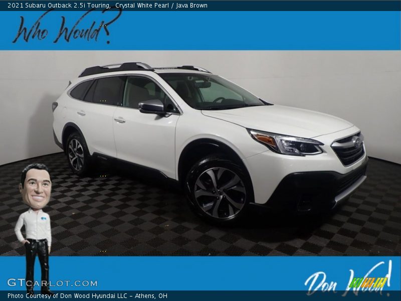 Crystal White Pearl / Java Brown 2021 Subaru Outback 2.5i Touring