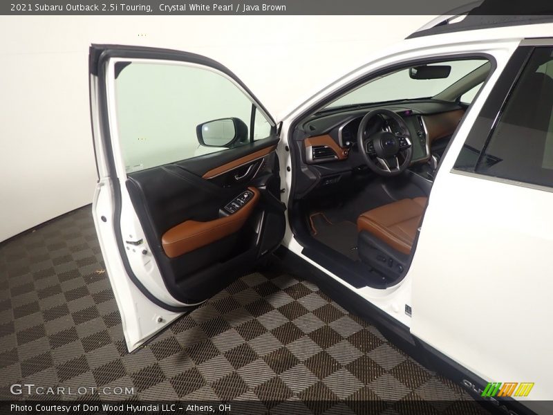 Crystal White Pearl / Java Brown 2021 Subaru Outback 2.5i Touring
