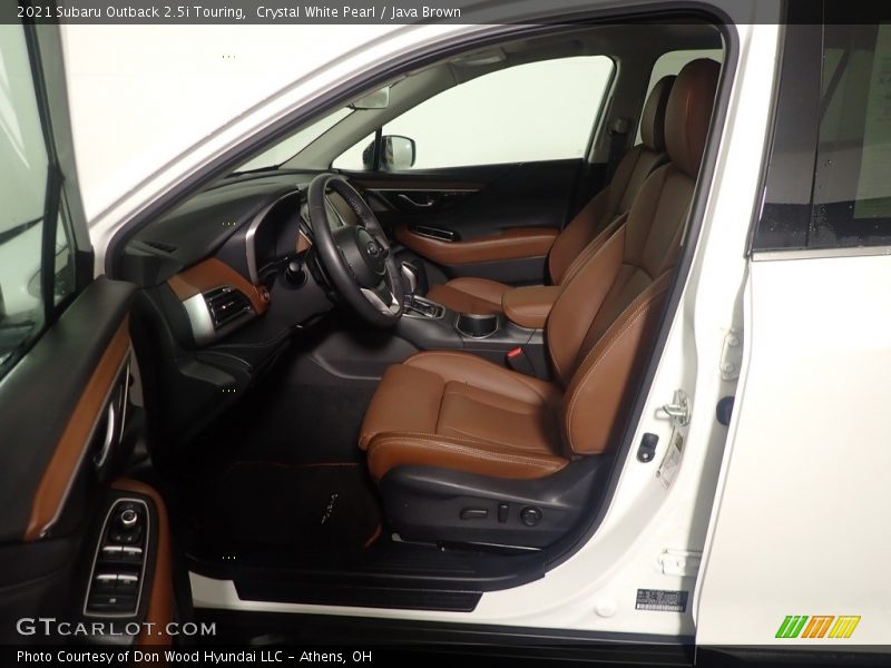 Crystal White Pearl / Java Brown 2021 Subaru Outback 2.5i Touring
