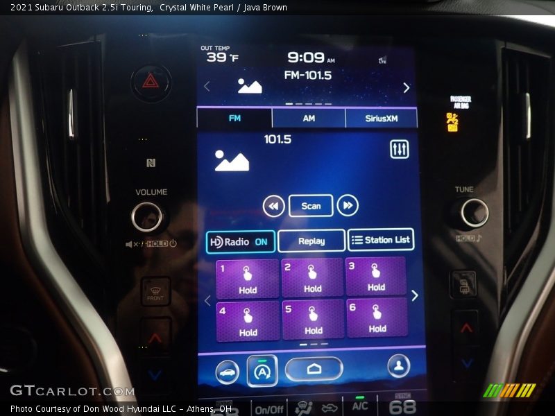 Crystal White Pearl / Java Brown 2021 Subaru Outback 2.5i Touring