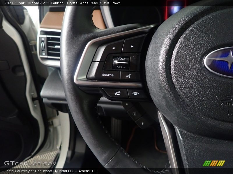 Crystal White Pearl / Java Brown 2021 Subaru Outback 2.5i Touring