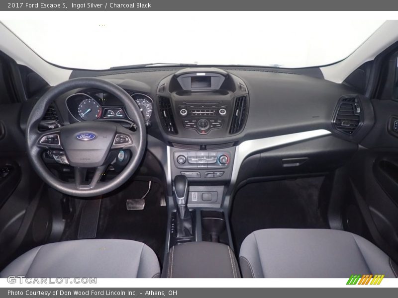 Ingot Silver / Charcoal Black 2017 Ford Escape S