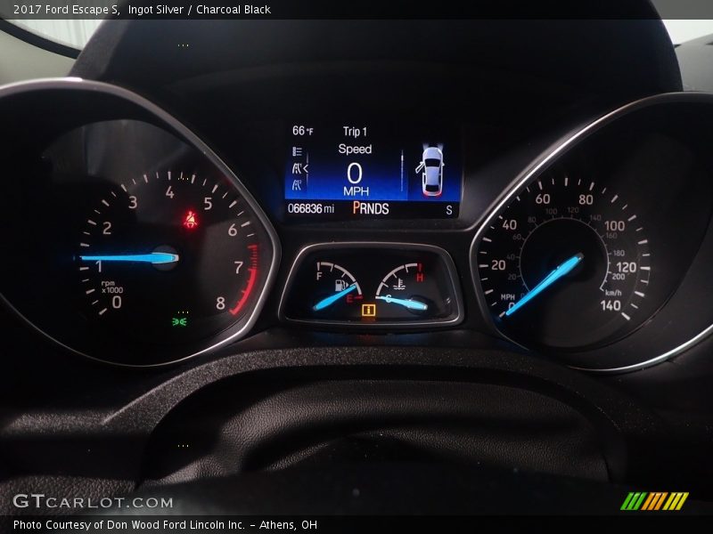 Ingot Silver / Charcoal Black 2017 Ford Escape S