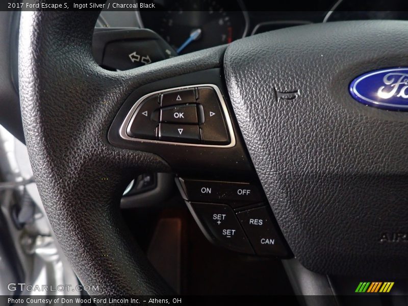 Ingot Silver / Charcoal Black 2017 Ford Escape S