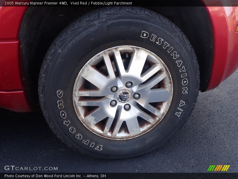 Vivid Red / Pebble/Light Parchment 2005 Mercury Mariner Premier 4WD