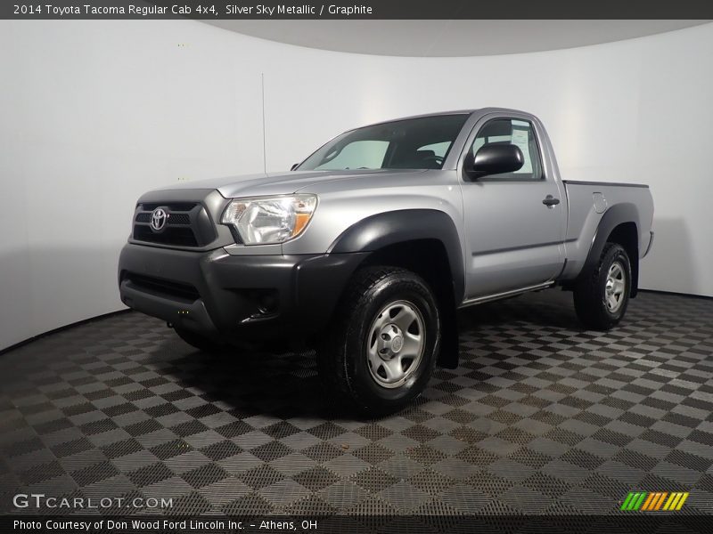 Silver Sky Metallic / Graphite 2014 Toyota Tacoma Regular Cab 4x4