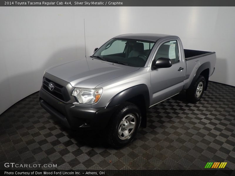 Silver Sky Metallic / Graphite 2014 Toyota Tacoma Regular Cab 4x4